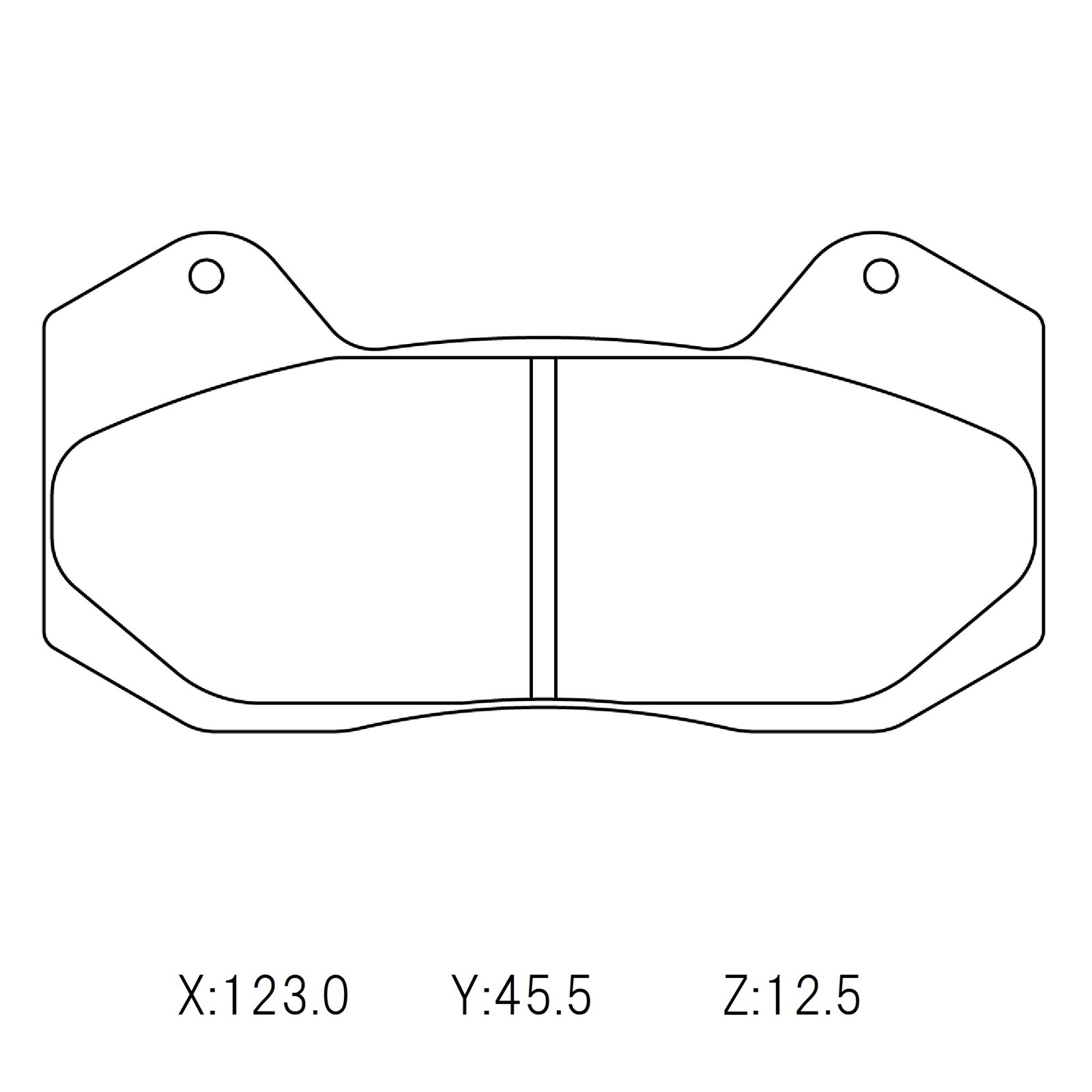 Wilwood PolyMatrix Pad Set - 6712 E Dynapro 6 main image 1