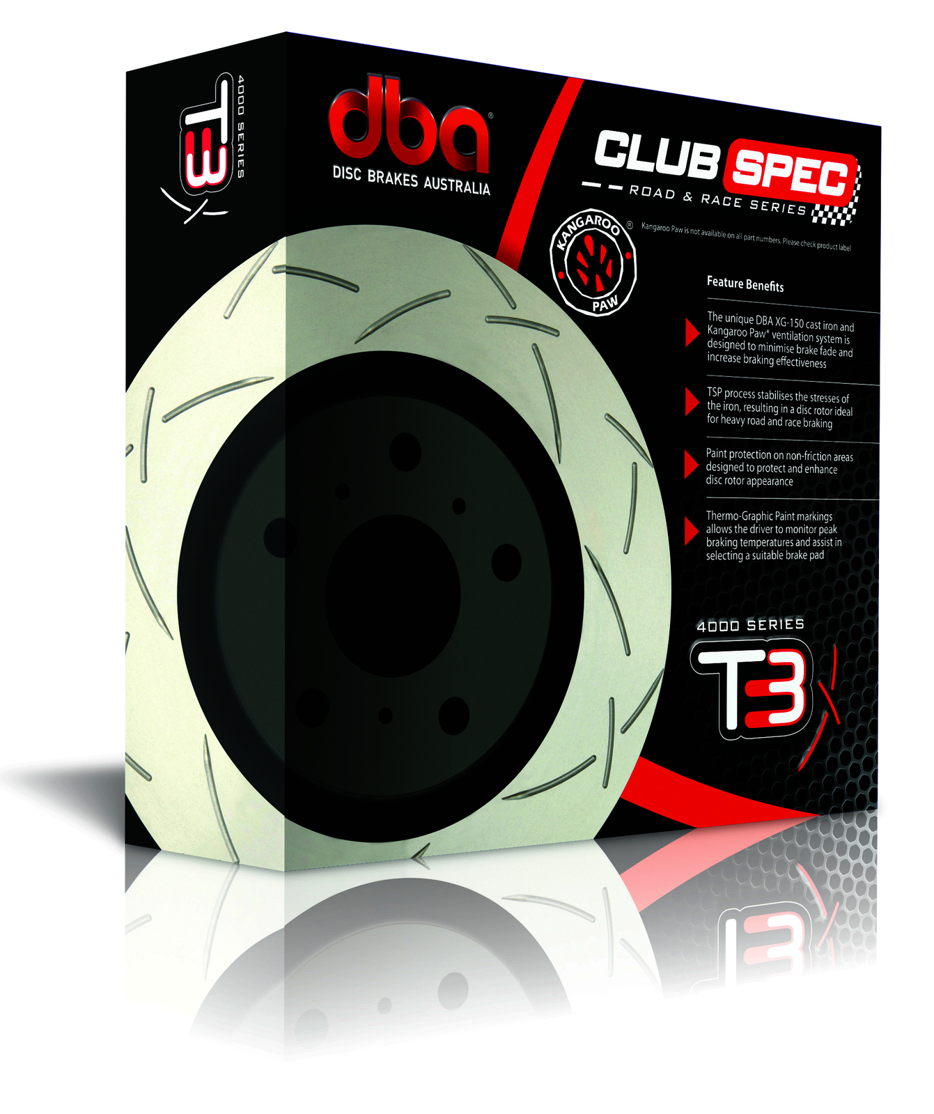 DBA4000 T3 Rear Slotted Disc for Subaru WRX 290mm 5x114.3 / 5x100 ...