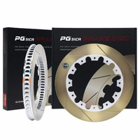 PG SICA Performance Rotor Rings 330mm x 32mm (12.99" x 1.26") - P.C.D. 195mm - Straight Slot