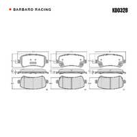 Barbaro Racing KD0328 S-01 15.6mm Front Brake Pads - GAC AION V