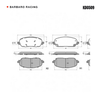 Barbaro Racing KD0509 S-01 Front Brake Pads - Lynk & Co 08