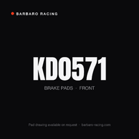 Barbaro Racing KD0571 S-01 Front Brake Pads - Leapmotor C10
