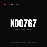 Barbaro Racing KD0767 S-01 Rear Brake Pads - Li Auto L6