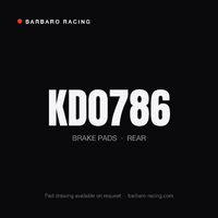 Barbaro Racing KD0786 RS-652 Rear Brake Pads - Xiaomi SU7