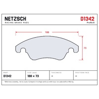 NETZSCH N-one Original Upgrade Series Brake Pads D1342 Mercedes-Benz E350 (2010-2014), front