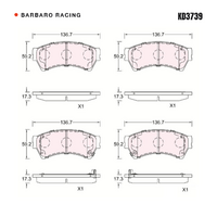 Barbaro Racing KD3739 C-01 17.3mm Front Brake Pads - Mazda6