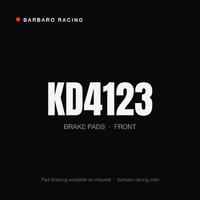 Barbaro Racing KD4123 CSI-01B Front Brake Pads - BMW M2