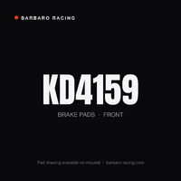 Barbaro Racing KD4159 S-01 Front Brake Pads - Maserati Levante