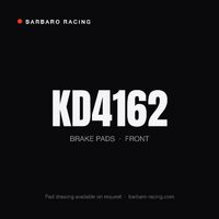 Barbaro Racing KD4162 RS-635 Front Brake Pads - Porsche 911