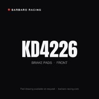 Barbaro Racing KD4226 RS-635 Front Brake Pads - Porsche 911