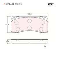 Barbaro Racing KD5021 C-02 15.4mm Front Brake Pads - Endless EC470 / EC670,   Endless EC6716POT LIGHT