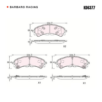 Barbaro Racing KD6377 S-01 16.2mm Front Brake Pads - Ford Bronco