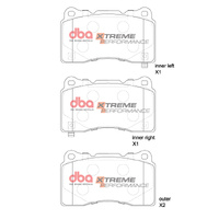 DBA XP PERFORMANCE BRAKE PADS [ Renault Megane RS ] R90 Approve