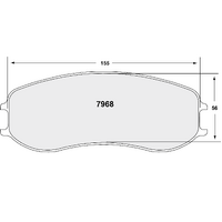 Porsche 991 GT3 CUP Front Brake Pads 28mm 