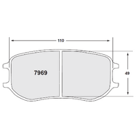 Porsche 991 GT3 CUP Rear Brake Pads 26mm